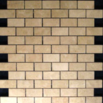 Mosaic Marble Tile St. Louis - Crema Marfil Marble 1x2 Mosaic Tile